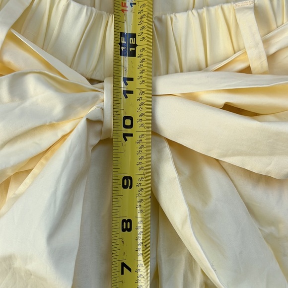 NWT Staud Women’s Yellow High-Rise Belted Shorts Size 0 - Picture 16 of 16